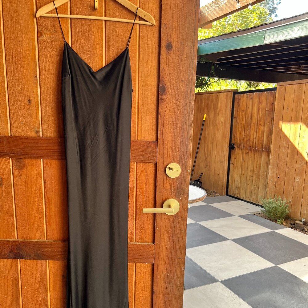 ASCENO Lyon Silk Satin Slip Dress Small - Picture 9 of 16